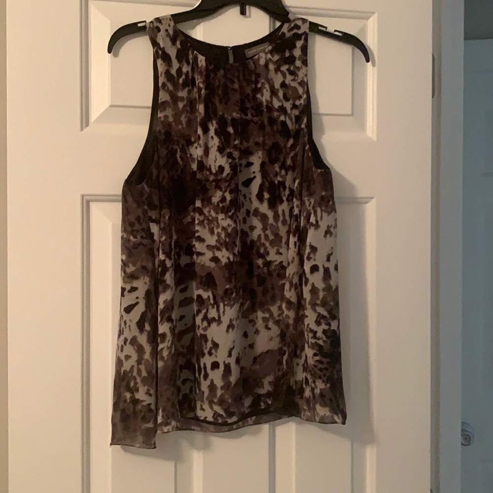 Vince Camuto animal print sleeveless top